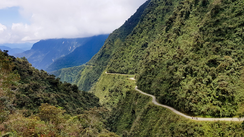 The death road in Bolivia