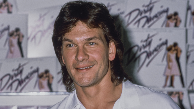 Patrick Swayze smiling
