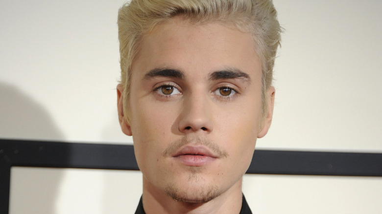 Justin Bieber with blond hair