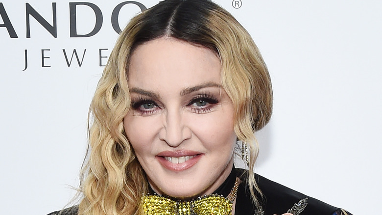 Madonna smiling