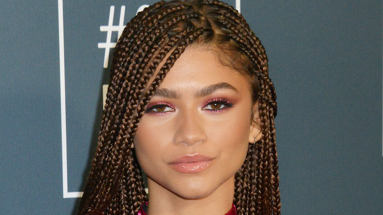 Zendaya wearing pink eyeshadow