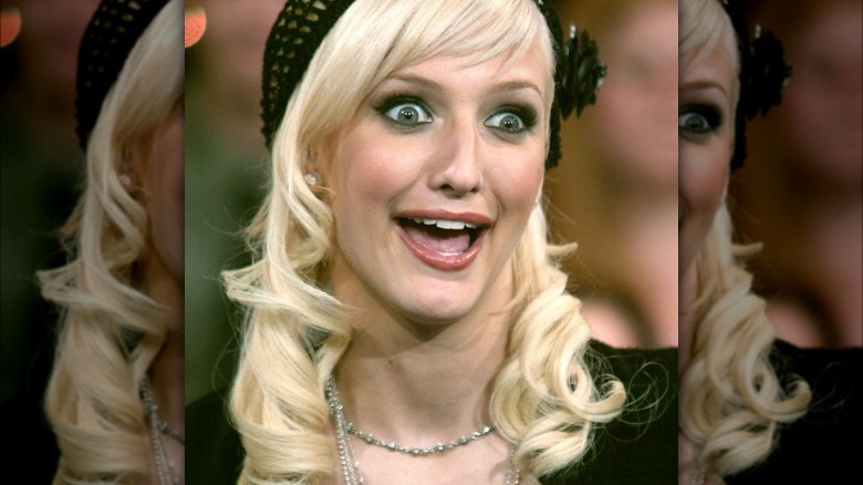 Ashlee Simpson looking shocked 