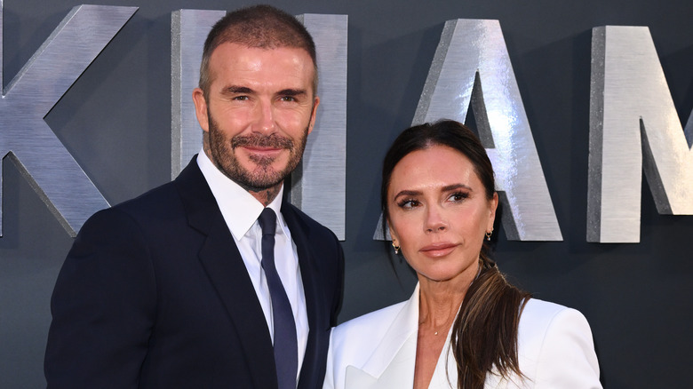 David and Victoria Beckham at an event 