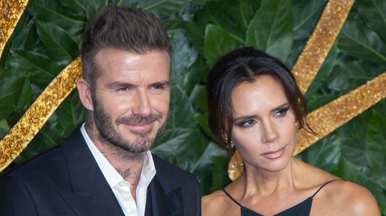 David and Victoria Beckham at an event 