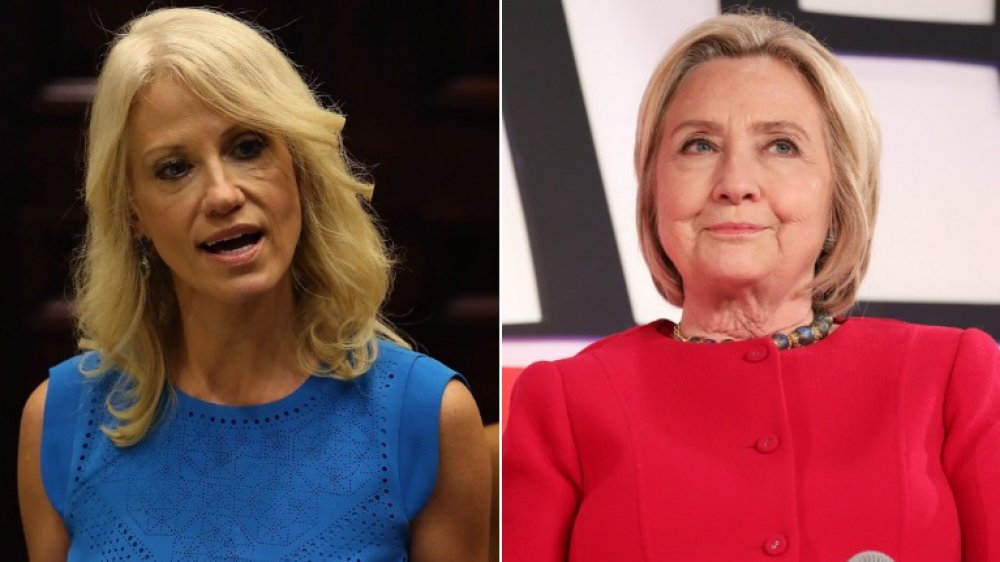Kellyanne Conway and Hilary Clinton