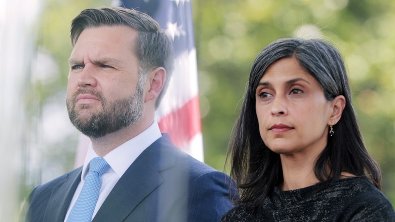 JD Vance and Usha Vance attend the 44th annual National Peace Officers' Memorial Service at the US Capitol (2025)