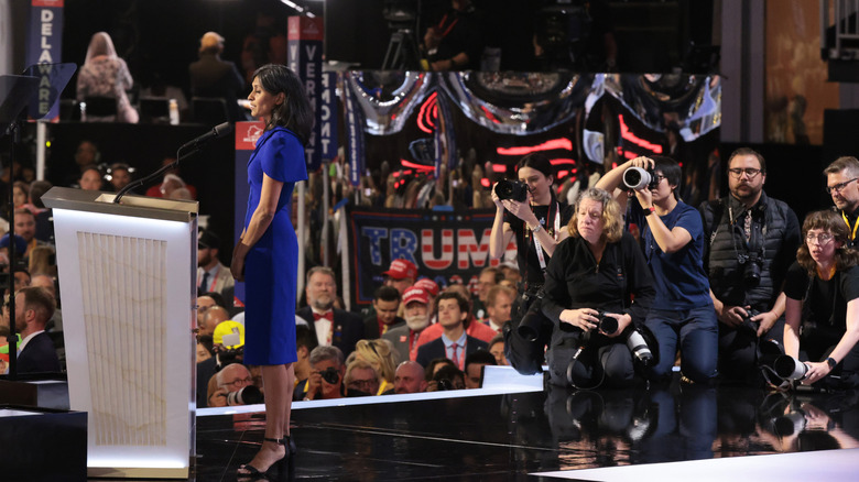 Usha Vance is photographed