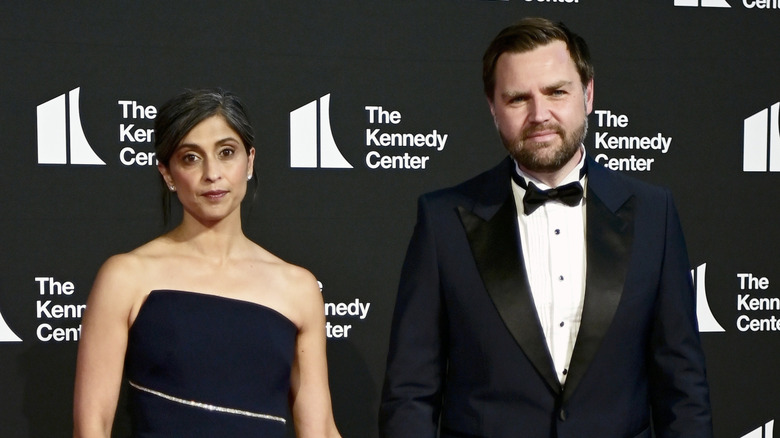 Usha Vance and JD Vance on the red carpet