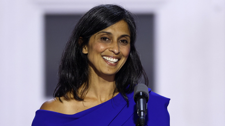 Usha Vance smiling at the RNC