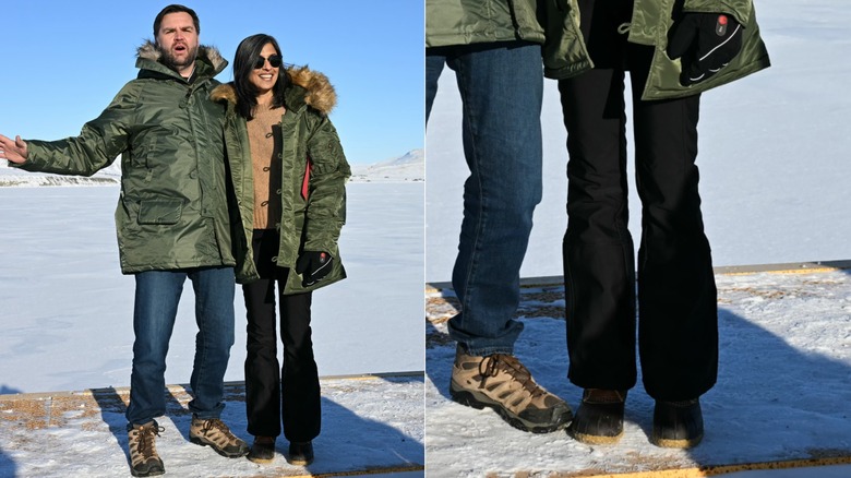 JD Vance and Usha Vance in Greenland