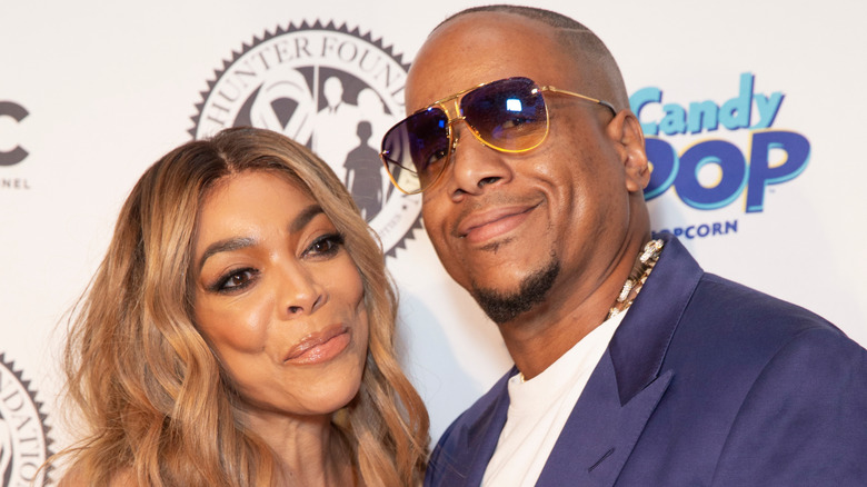 Wendy Williams smiling with Kevin Hunter