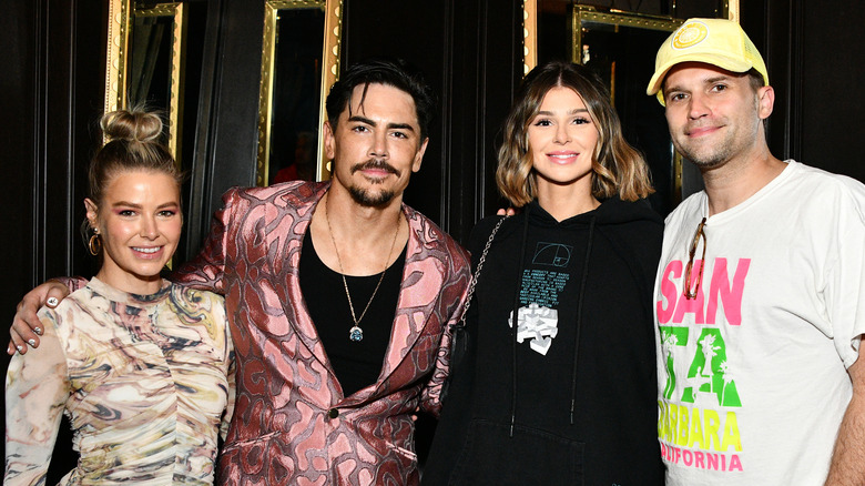 Ariana Madix, Tom Sandoval, Raquel Leviss, and Tom Schwartz posing