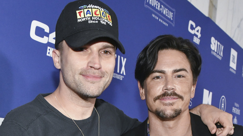 Tom Sandoval posing with Tom Schwartz