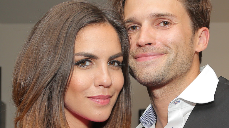 Katie Maloney and Tom Schwartz posing together