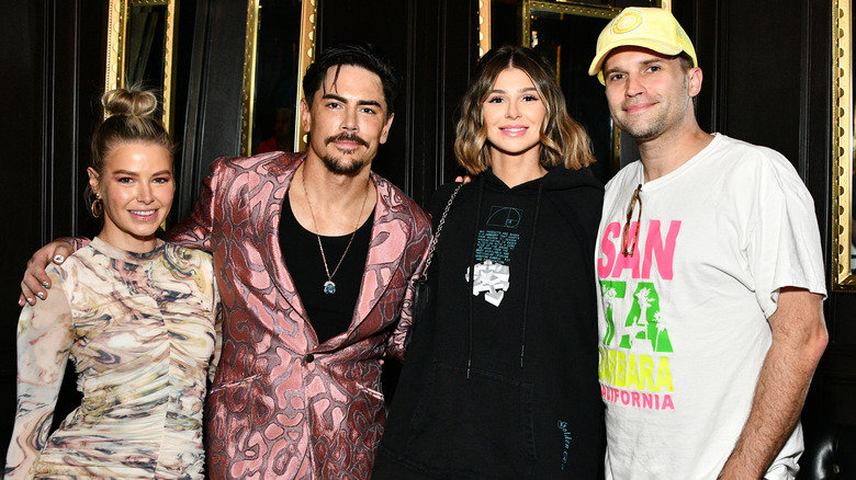 Ariana Madix, Tom Sandoval, Raquel Leviss, and Tom Schwartz posing together