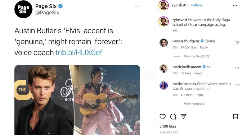 screencap of Ryan Scott Instagram
