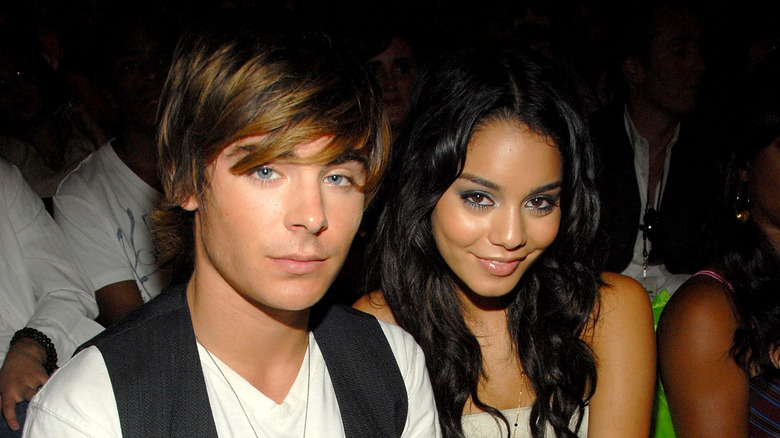 Zac Efron and Vanessa Hudgens pose together