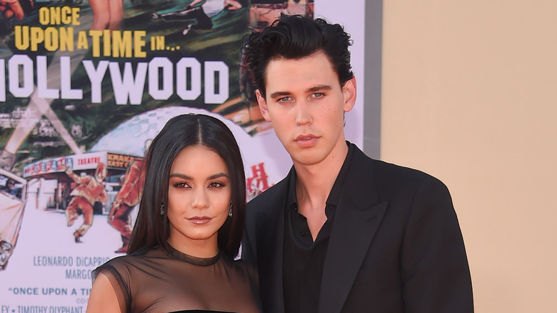 Vanessa Hudgens and Austin Butler posing
