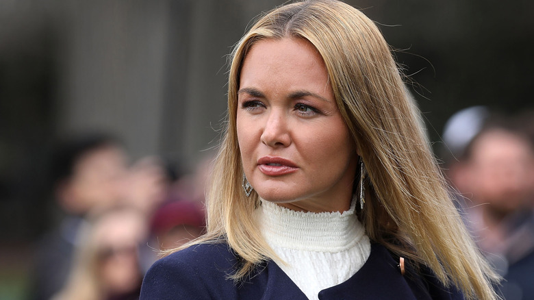 Vanessa Trump looking to the side with serious face.