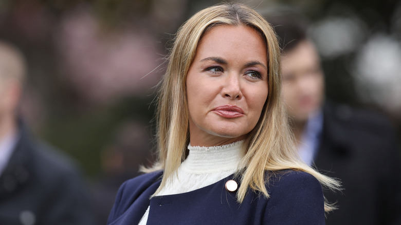 Vanessa Trump looking off into the distance