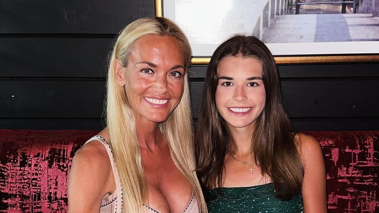Vanessa Trump and daughter Kai smiling at restaurant
