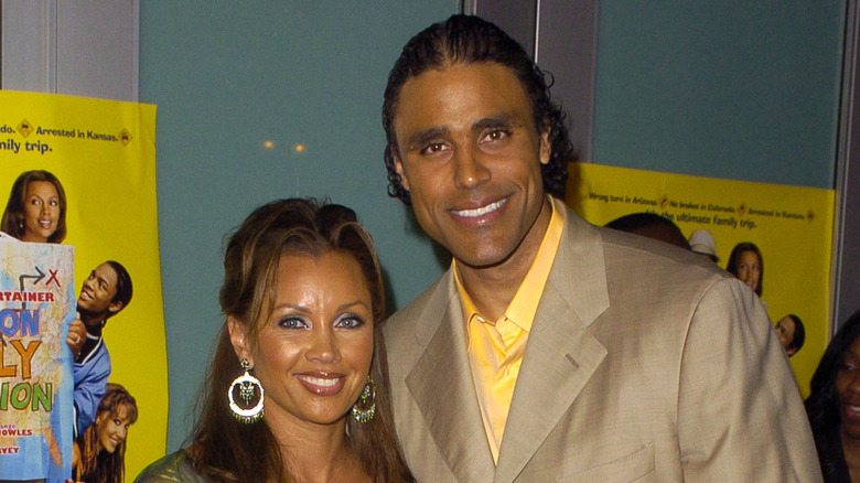 Vanessa Williams and Rick Fox posing