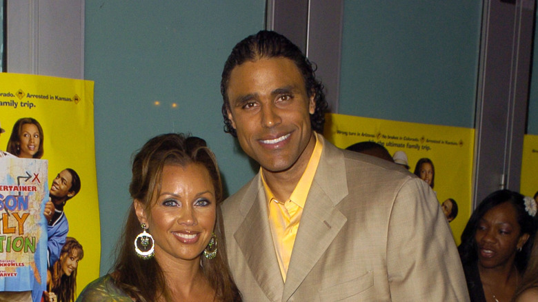 Vanessa Williams and Rick Fox posing