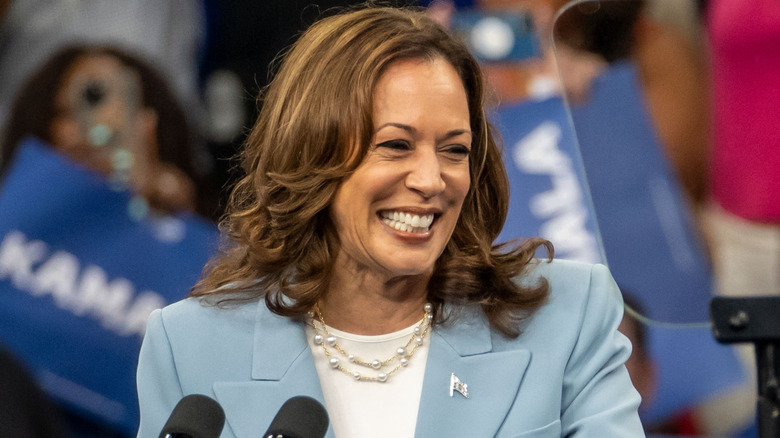 Kamala Harris onstage