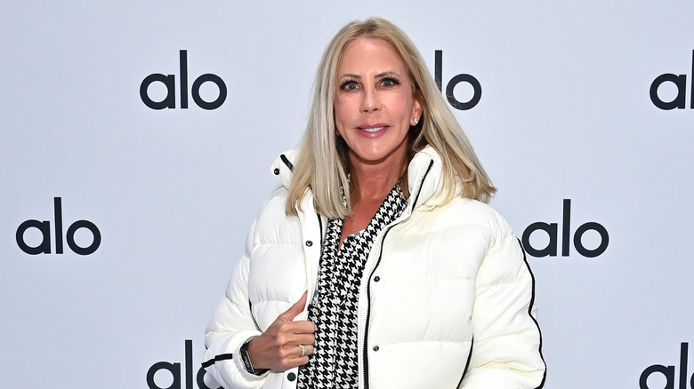 Vicki Gunvalson and Steve Lodge posing at an event