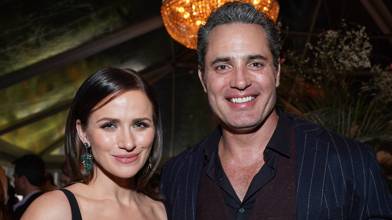 Victor Webster and Shantel VanSanten smiling