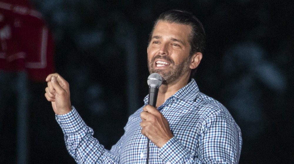 Don Trump Jr. speaking at an event