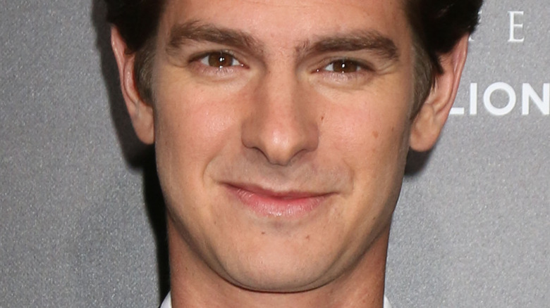 Andrew Garfield smiles