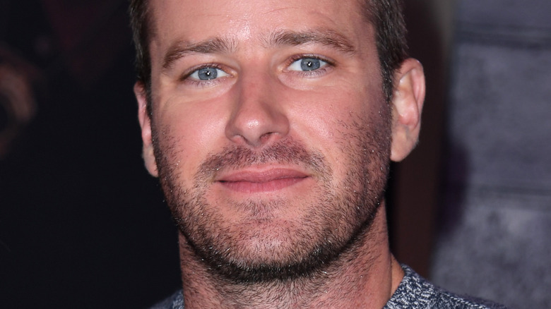 Armie Hammer short stubble beard smiling