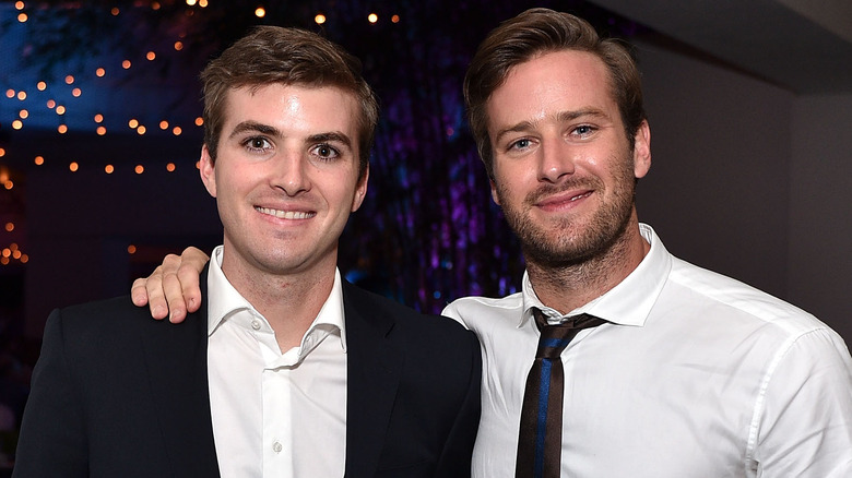 Armie and Viktor Hammer posing together