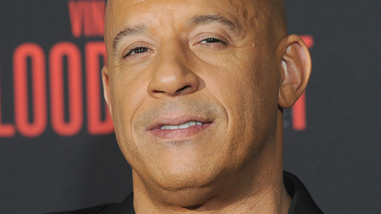 Vin Diesel wears a black blazer