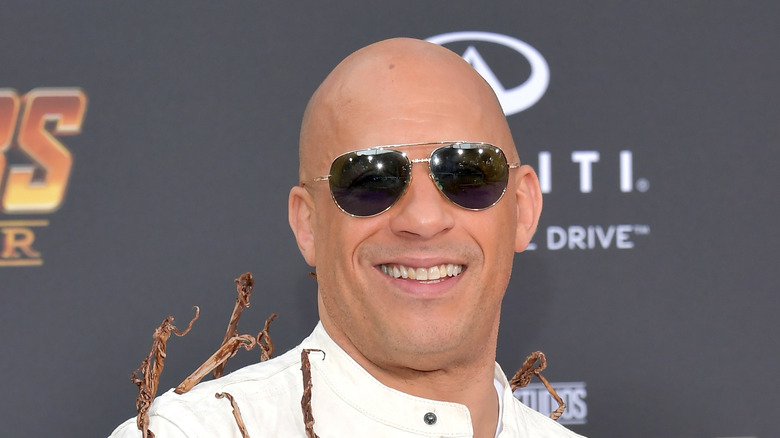 Vin Diesel posing on the red carpet