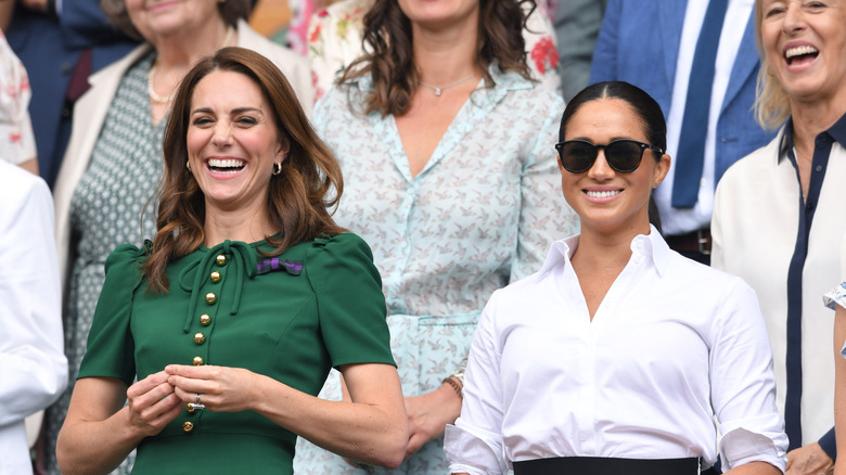 Kate Middleton and Meghan Markle laughing
