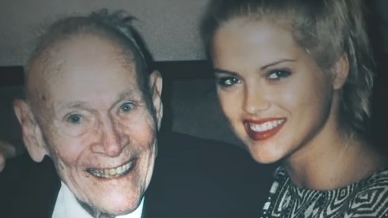 J. Howard Marshall II Anna Nicole Smith smiling