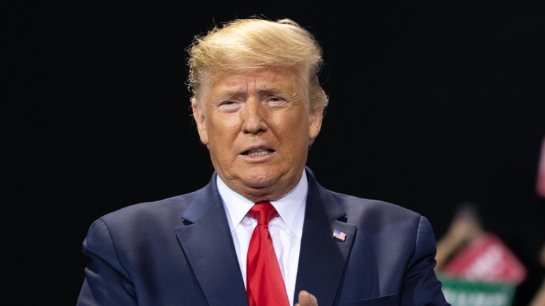 Trump frowning and eyes squintedAfter a deluge flooded the Trump National Golf Club in the Village of Briarcliff Manor and Ossining in 2011, Donald Trump decided to make an insurance claim for $1.3 million to fix the golf course, per Rolling Stone.  Now the organization is being investigated for claiming that the value of his golf-course property was 