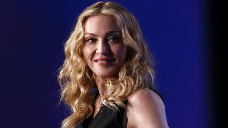 Madonna smiling