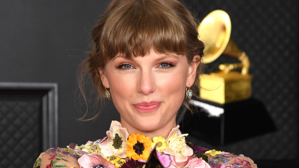 Taylor Swift, winner of Album of the Year for 'Folklore'on March 14, 2021