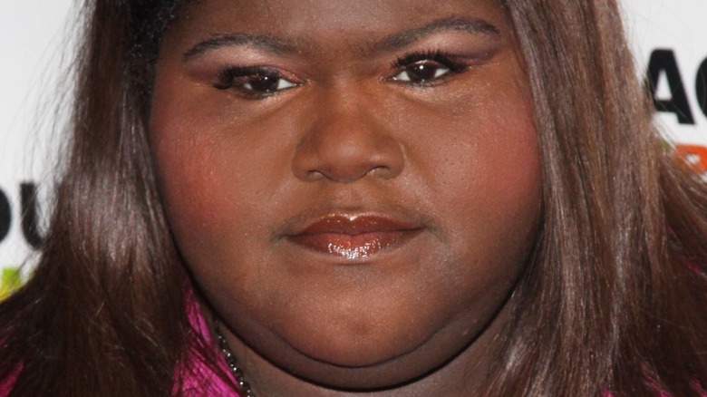 Gabourey Sidibe on the red carpet