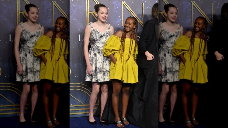 Shiloh and Zahara Jolie-Pitt