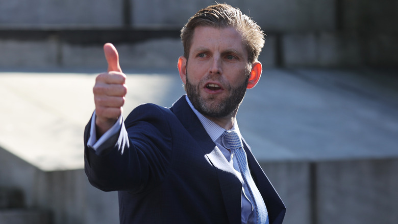Eric Trump giving thumbs up