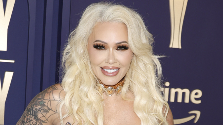 Bunnie Xo wearing blue