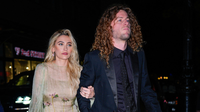 Paris Jackson pictured with her ex-fiance Justin Long.