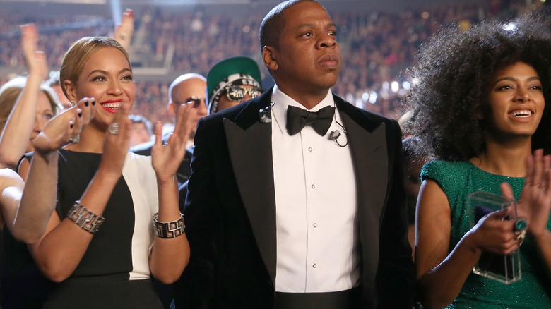 Beyonce, Jay-Z, and Solange Knowles