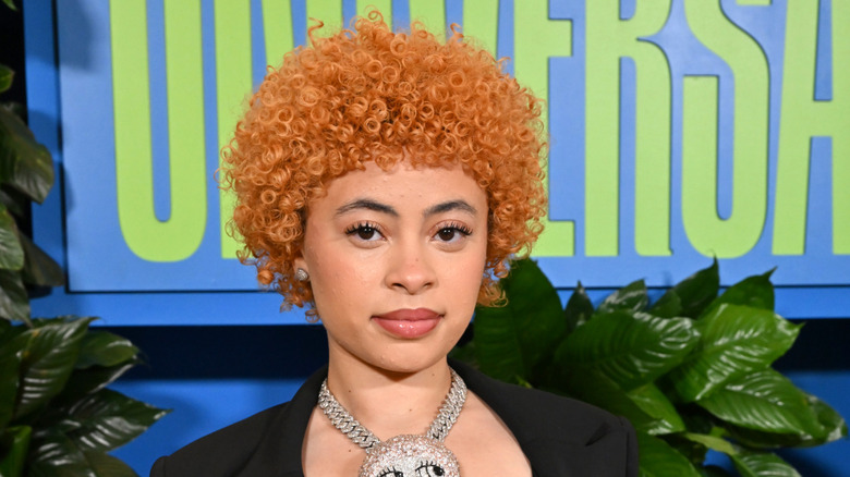 Ice Spice with curly ginger hair