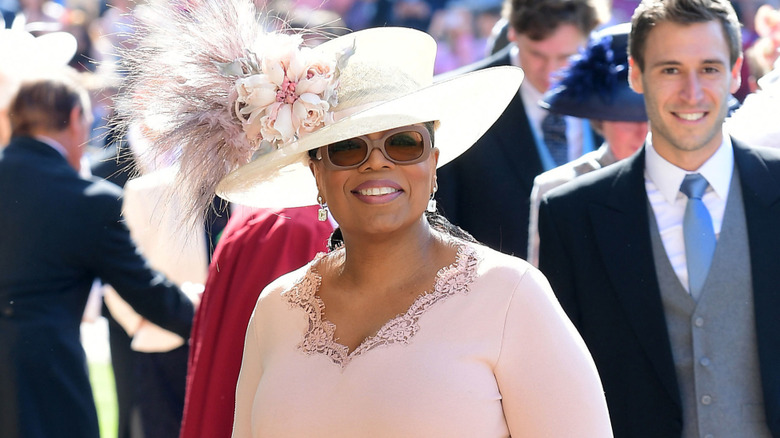 Oprah Winfrey at Prince Harry and Meghan Markle's wedding.