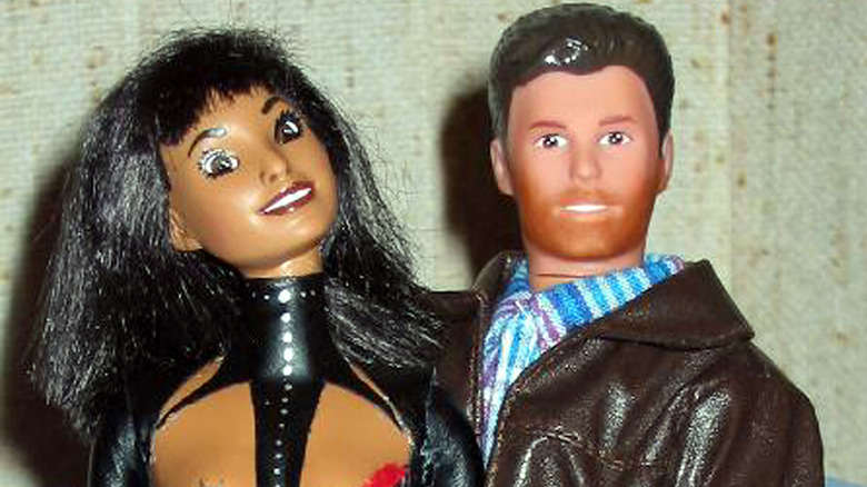 Dolls in the likeness of Janet Jackson and Justin Timberlake performing at the 2004 Super Bowl
